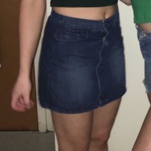Express denim skirt